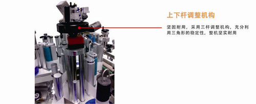 定位贴标姐上下调整机构